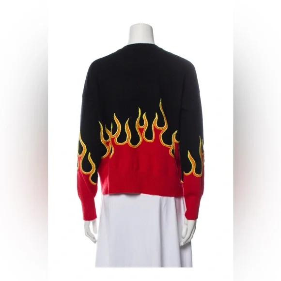 Black and Red Minnie Rose Flame Sweater - Picture 2 of 3